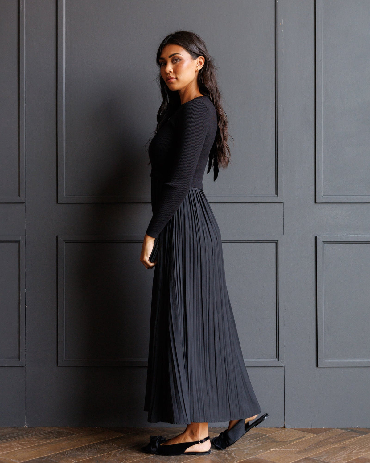 Downeast Soho Satin Dress in XL view 5 - Satin Dress Outfit Ideas