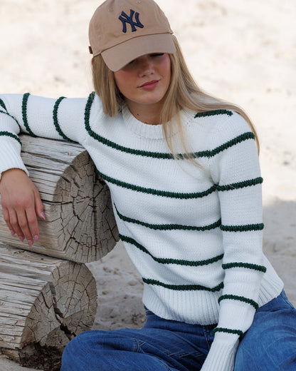 Downeast Stitch Stripe Crew in XS - Everyday Stitch Stripe Crew Socks (top)