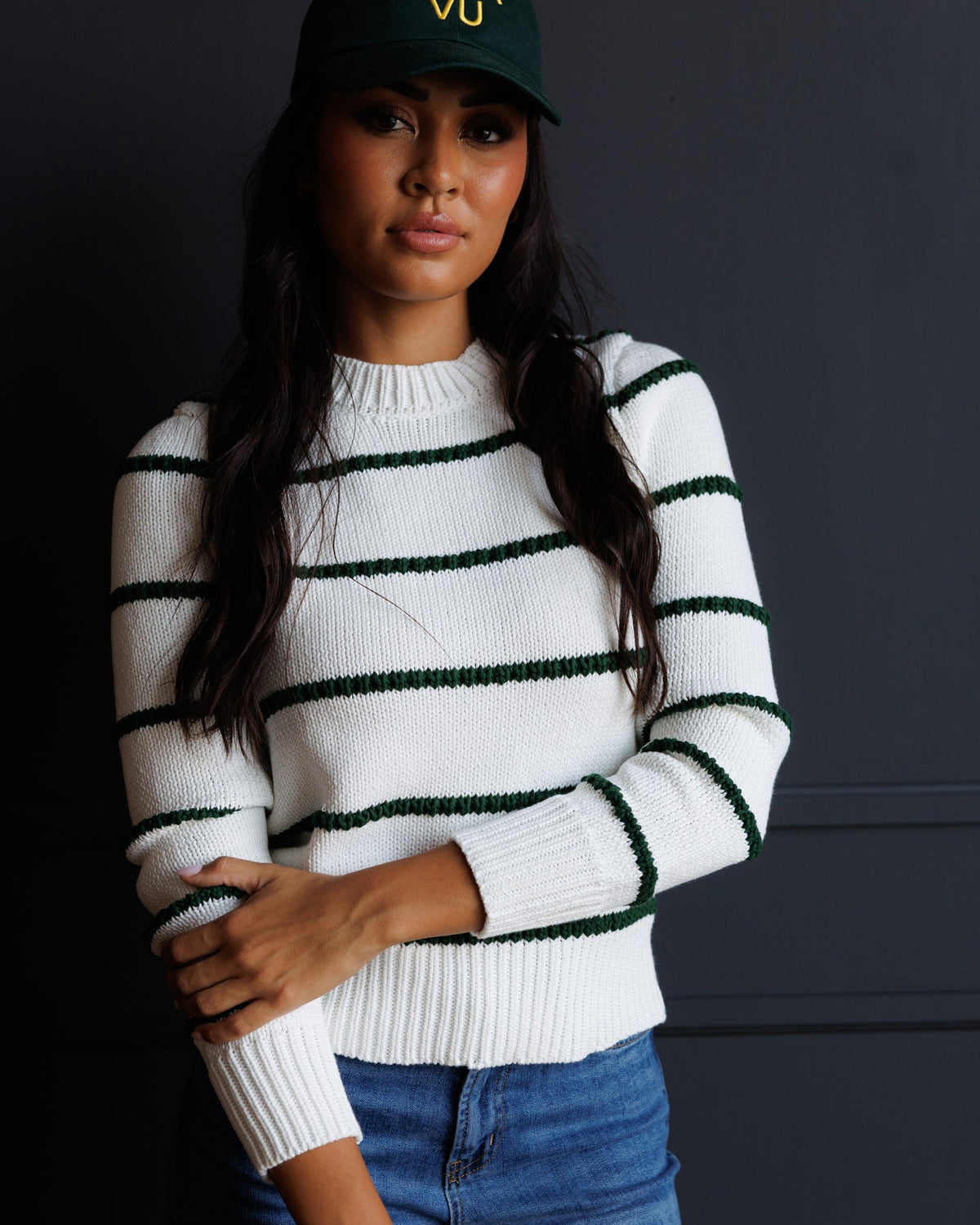 Downeast Stitch Stripe Crew in XXL view 6 - Everyday Stitch Stripe Crew Socks (top)