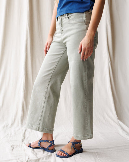 Downeast Super High Wide Cropped Utility Jeans in 29 view 5 - Super Utility High Seer (bottom)