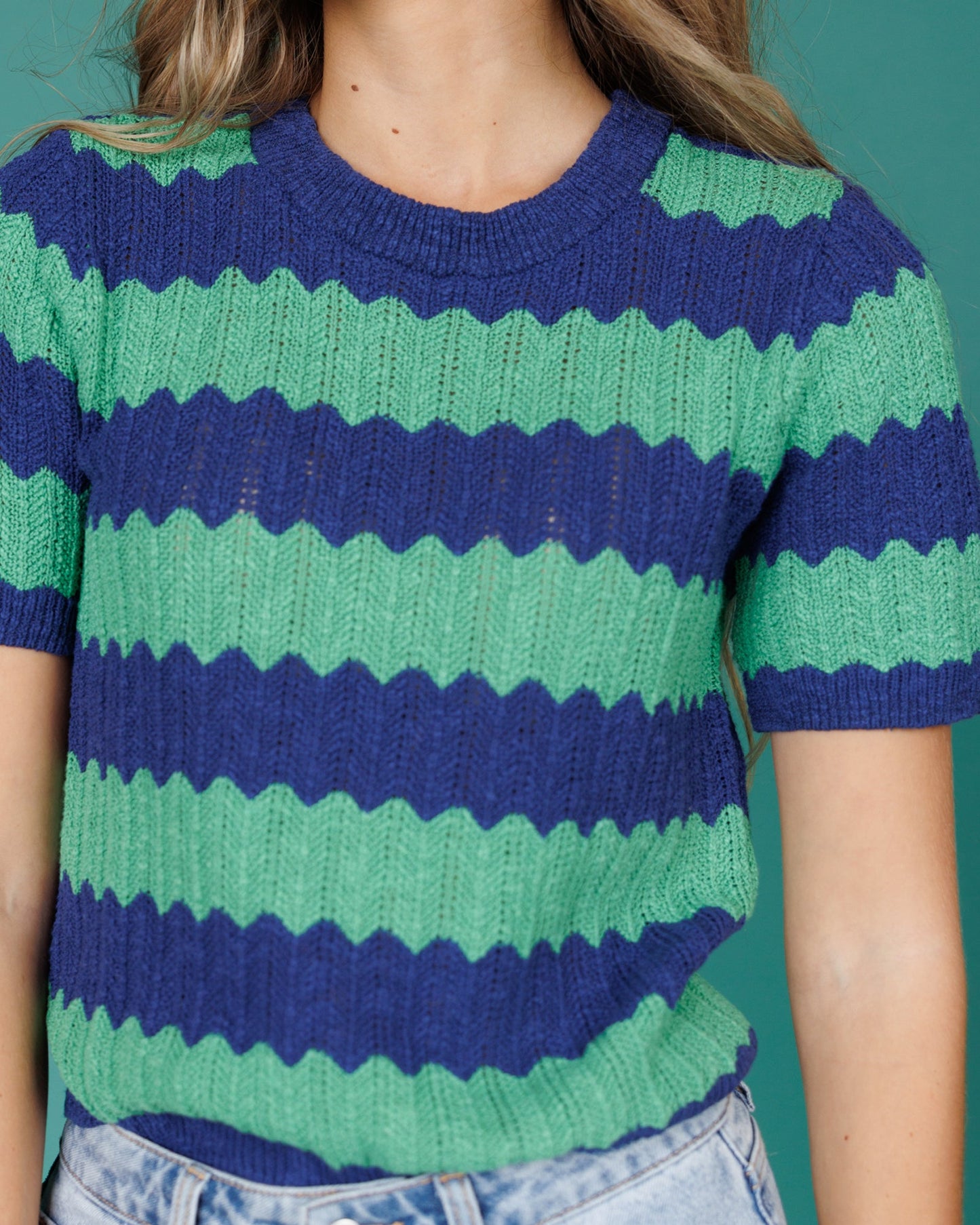 Downeast Tropez Sweater in L view 4 - Tropez Sweater Pattern (top)