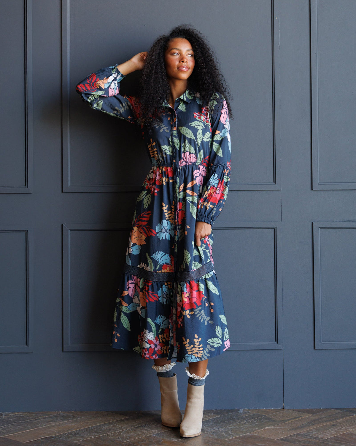 Downeast Wheatland Maxi Dress in M view 3 - Downeast White Dresses