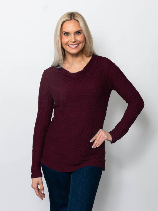 Dreamcatcher Drape Neck Blouse in Ivory view 2 - Drape Blouse (top)