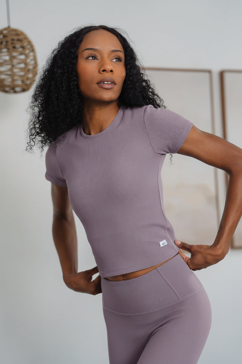 Dynamic Devoted Tee in Violet Haze (top)