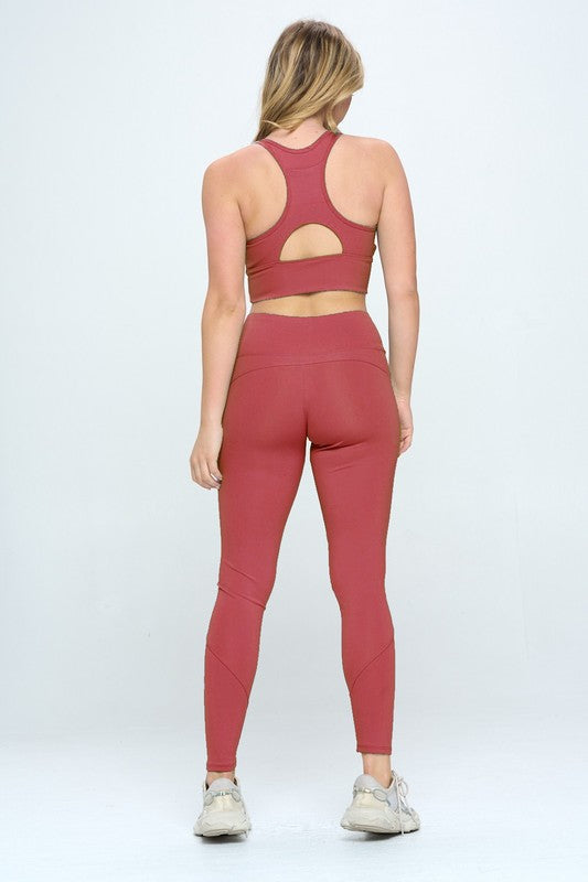 Two Piece Activewear Set with Cut-Out Detail | us.meeeshop