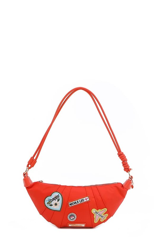 Nicole Lee USA Color Patch Croissant Bag in Orange - us.meeeshop