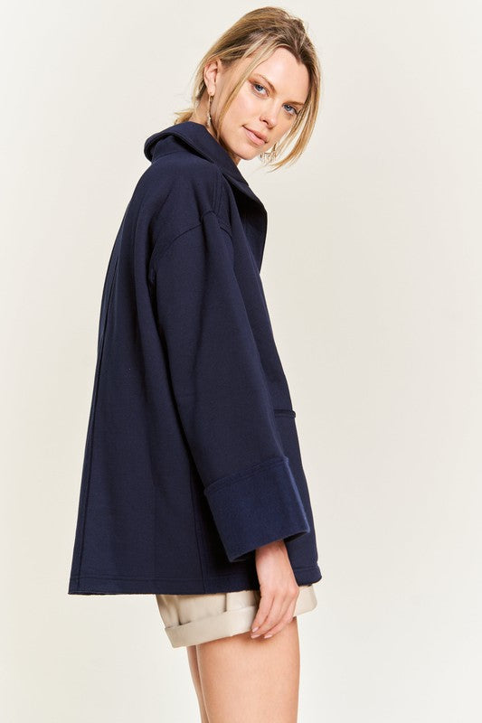 Jade By Jane High Collar Oversized Knit Top | us.meeeshop