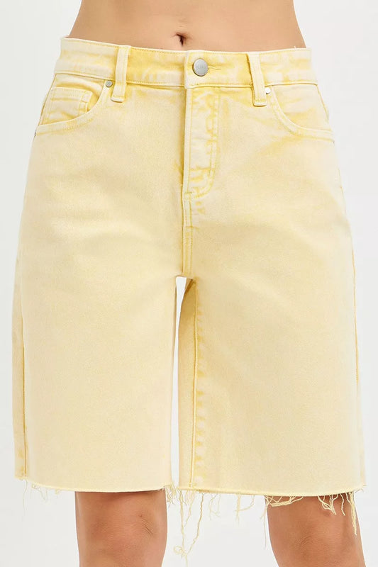 risen slouchy bermuda RISEN Slouchy Bermuda Shorts BANANA (bottom) - shop at us.meeeshop