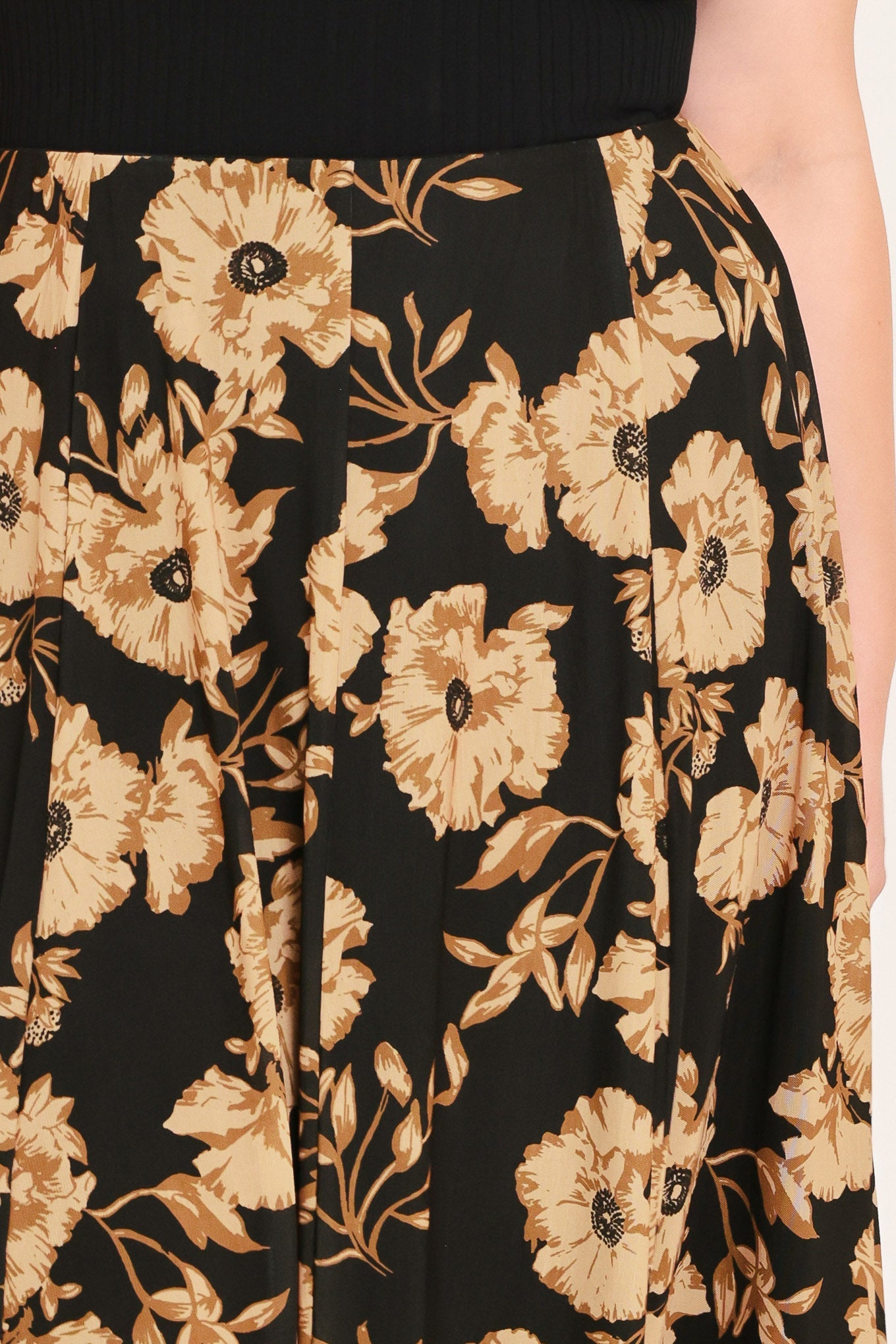 Earthen Flower Fantasy Power Mesh Full Maxi Skirt view 10 (dress)
