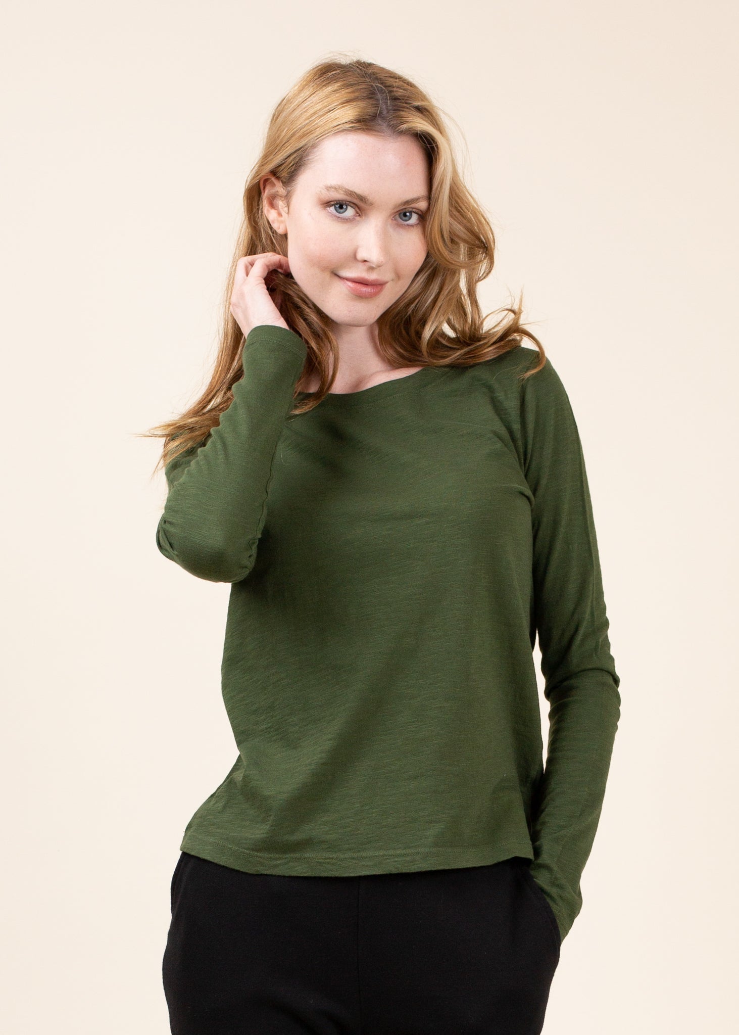 Easy Slub Long Sleeve XS view 2 (piece) - long sleeve, slub long sleeve - shop at us.meeeshop