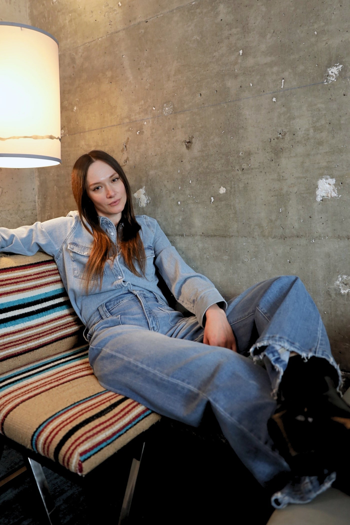 Eco Friendly Fabric High Rise Slim Palazzo Jeans view 10 - High-Waisted - Eco Friendly Jeans Brands (bottom)