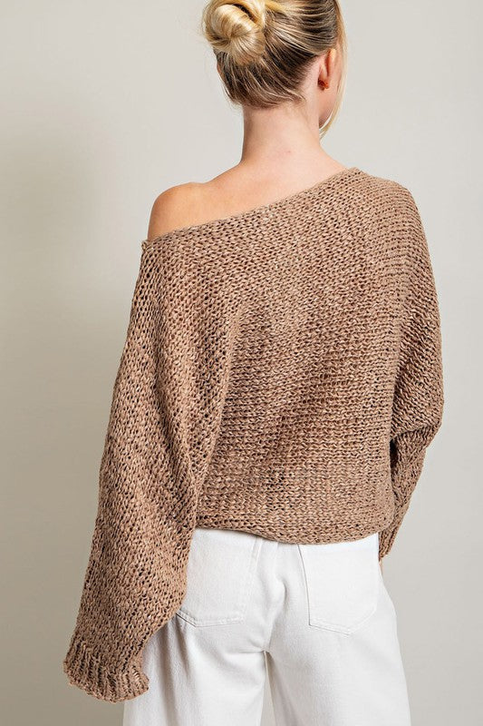 eesome Loose Fit Knit Top | us.meeeshop