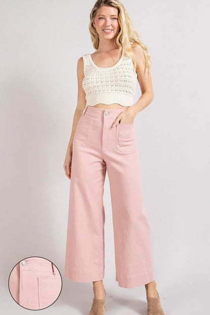 eesome Soft Washed Wide Leg Pants us.meeeshop - 