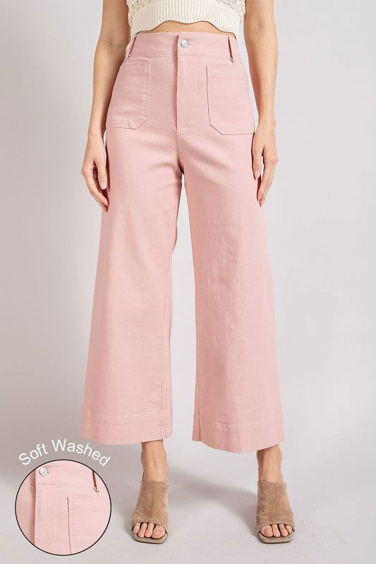 eesome Soft Washed Wide Leg Pants us.meeeshop - 