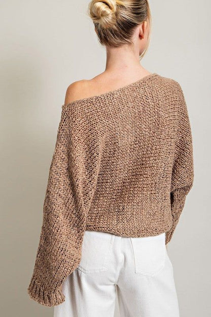 eesome Loose Fit Knit Top - us.meeeshop