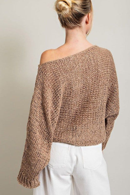 eesome Loose Fit Knit Top - us.meeeshop