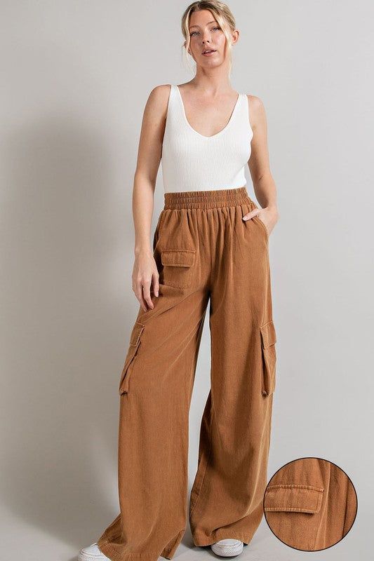 eesome Mineral Washed Cargo Pants - us.meeeshop