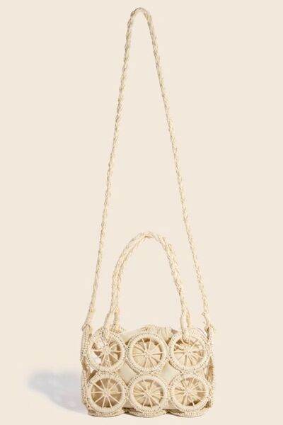 Fame Intricate Braided Wheels Crossbody Bag - us.meeeshop