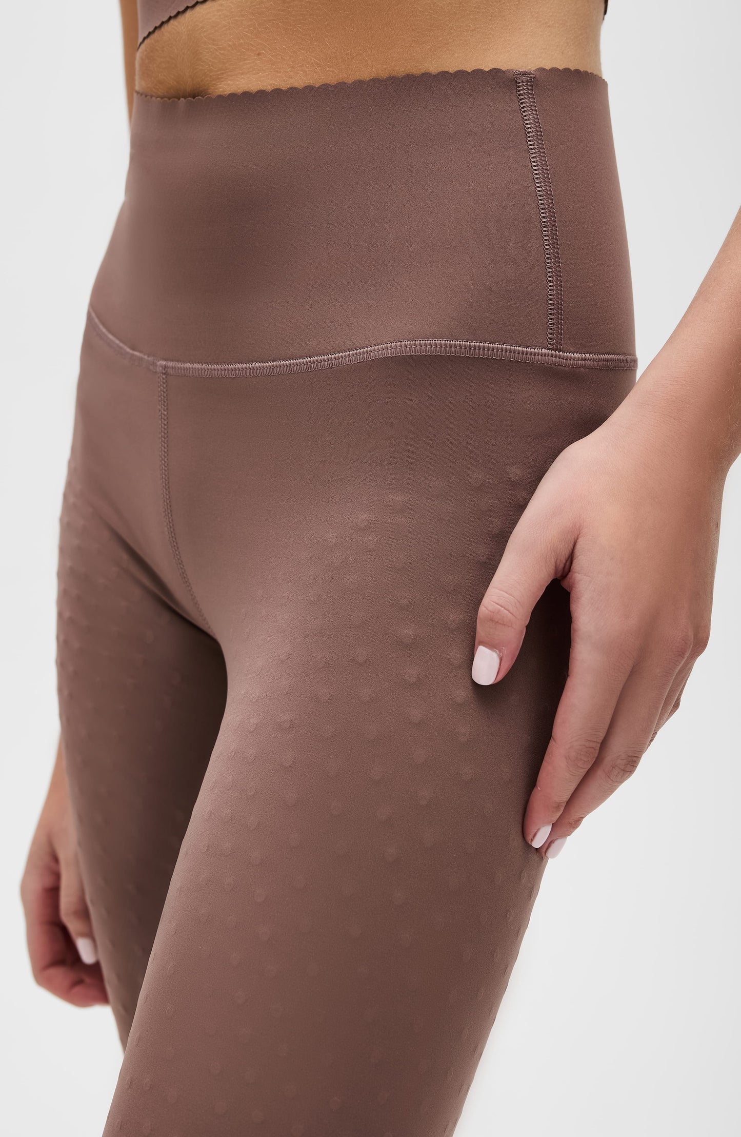 Elastique Athletics Adorn Leggings in Black / Noir view 12 - Adornment Pants (bottom)