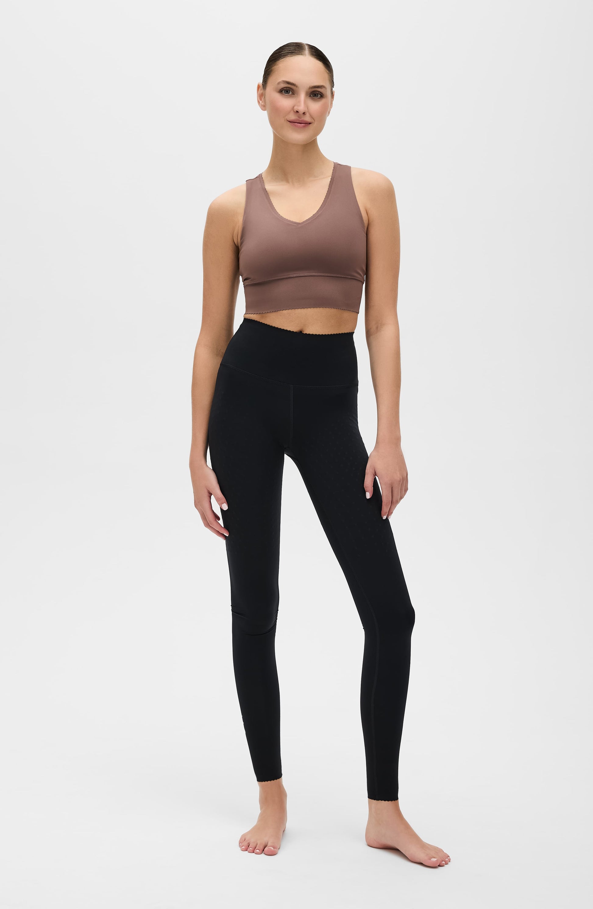 Elastique Athletics Adorn Leggings in cappuccino view 7 - Adornment Pants (bottom)