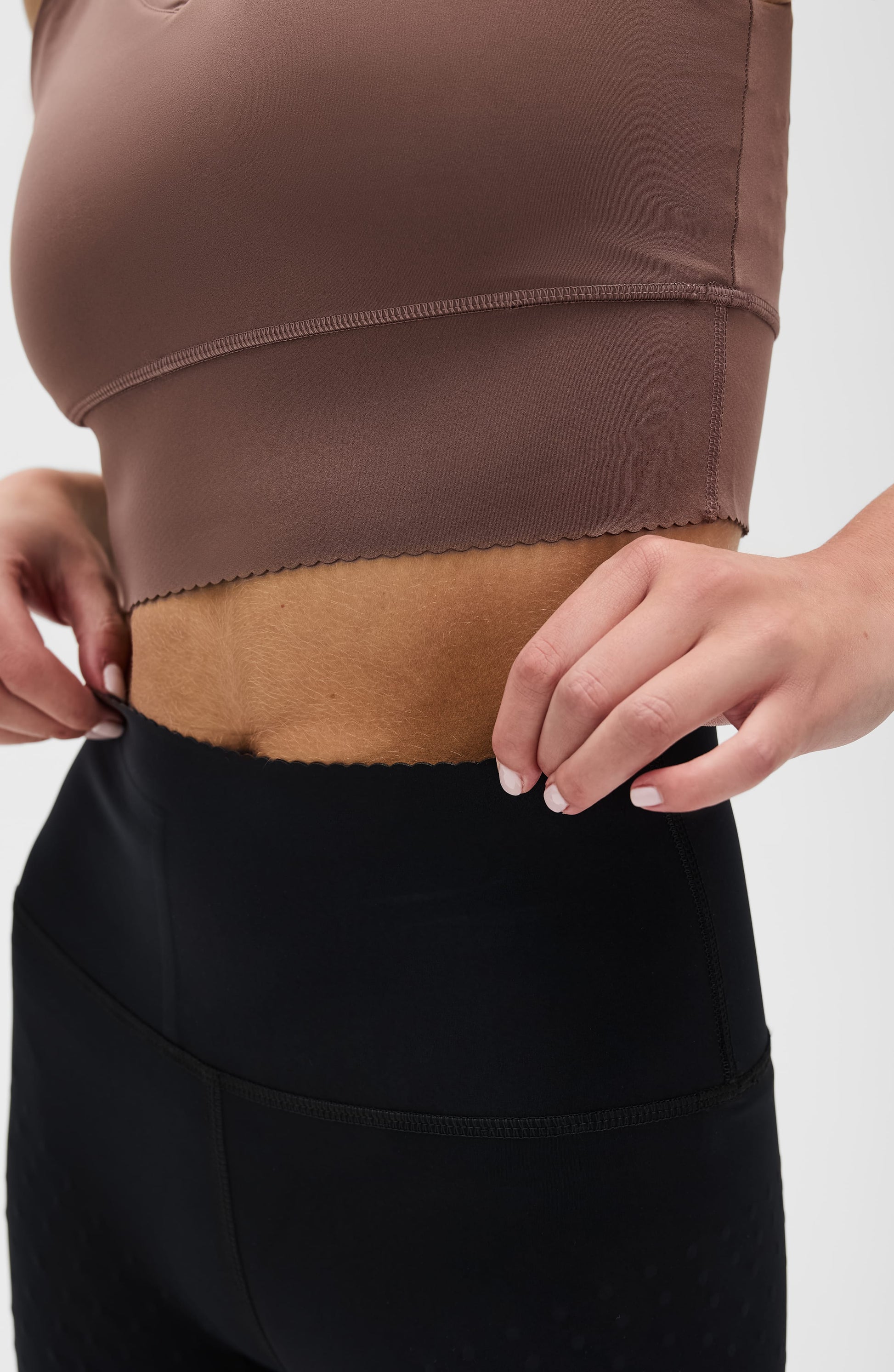 Elastique Athletics Adorn Leggings in cappuccino view 8 - Adornment Pants (bottom)
