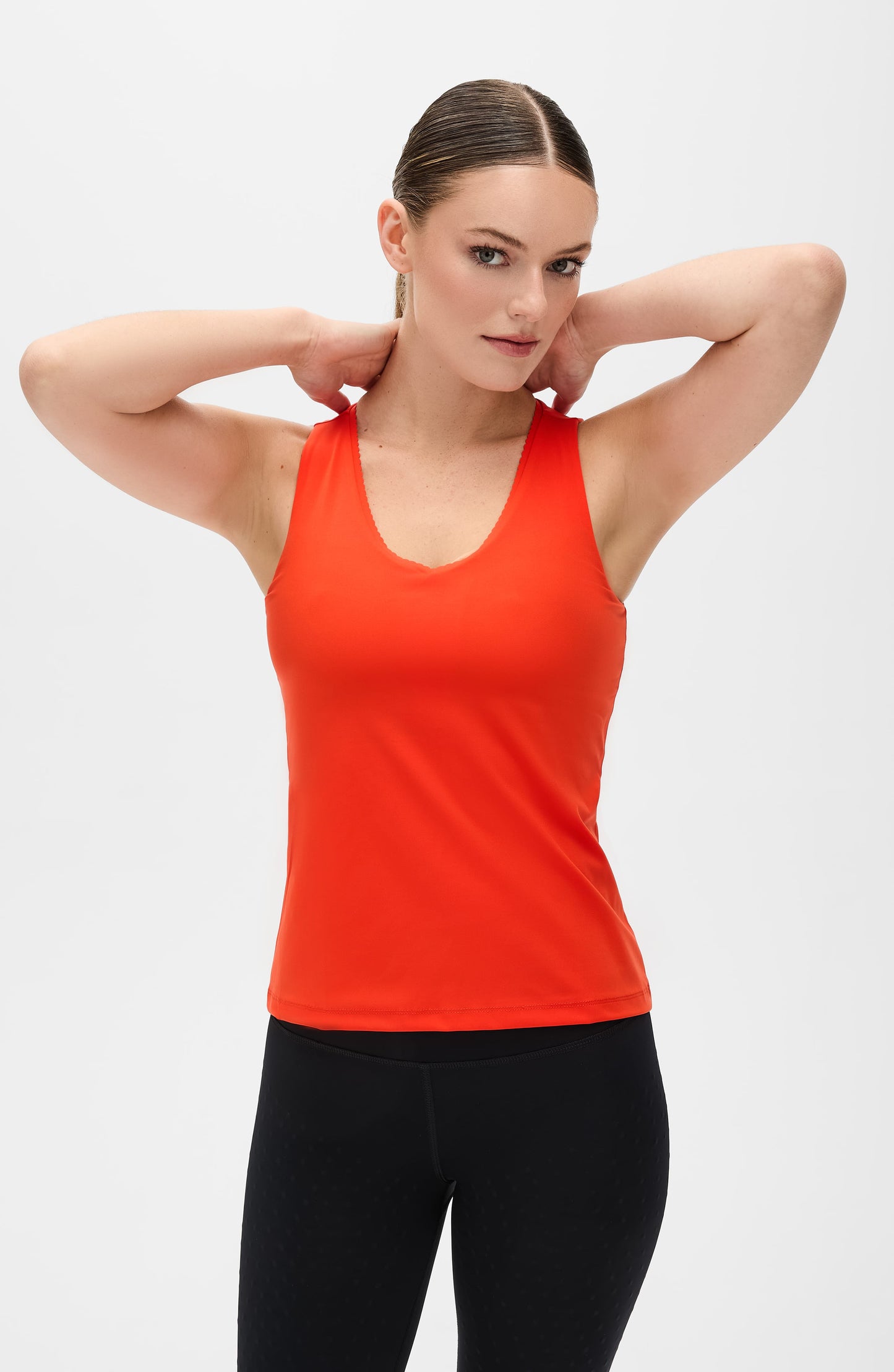 Elastique Athletics Adorn Tank in Poppy view 10 (top)