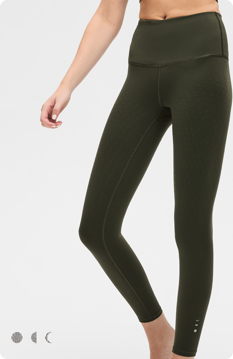 Elastique Athletics L'original Lymphatic Leggings in olive view 7 (bottom)