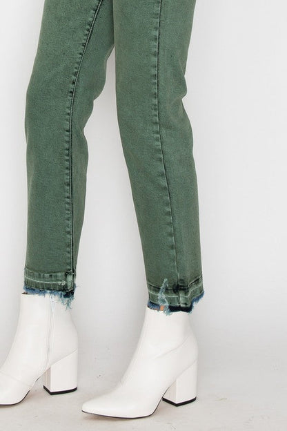 Elena plus High Rise Straight Jeans view 8 - High-Waisted (bottom)