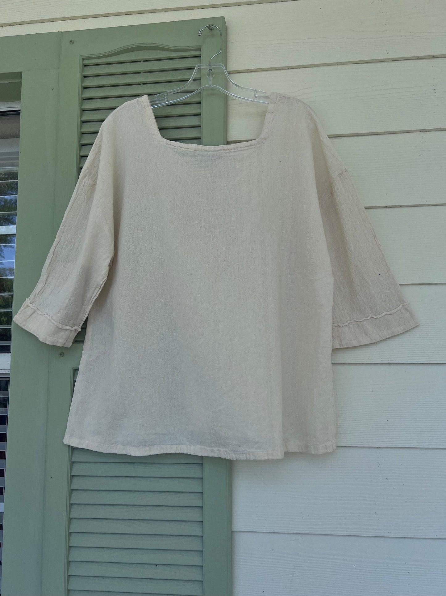Elena Top 100% Cotton Gauze in Titianium view 23 - Elena Rybakina 100 Weeks Top 5