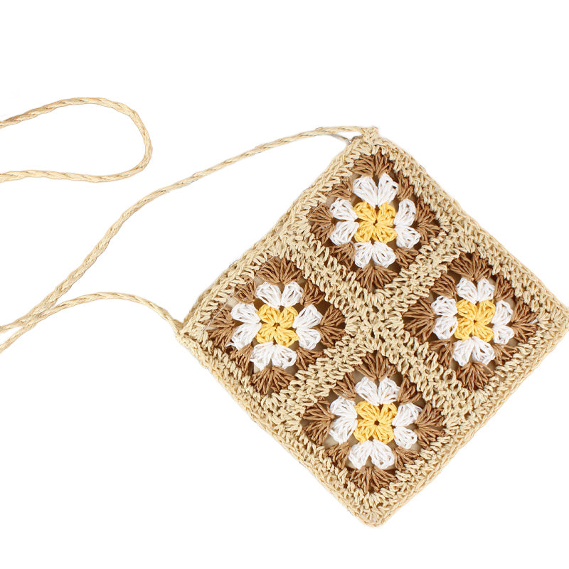 Eliza Crochet Straw Crossbody view 6 (bag)