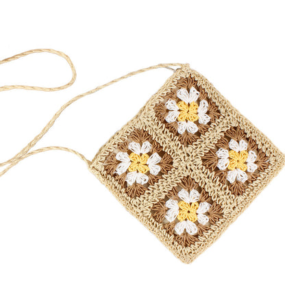 Eliza Crochet Straw Crossbody view 6 (bag)