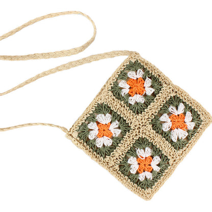 Eliza Crochet Straw Crossbody view 8 (bag)