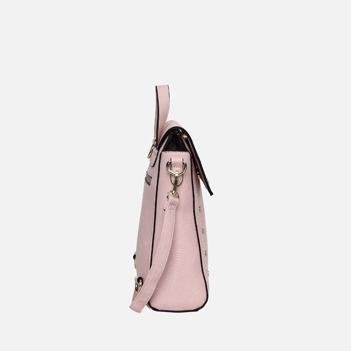 Elke Convertible Backpack Handbag in Charcoal Grey view 4
