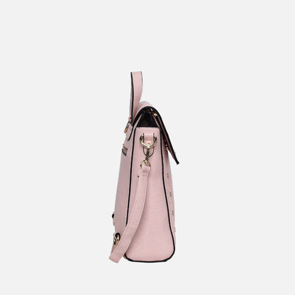 Elke Convertible Backpack Handbag in Charcoal Grey view 4