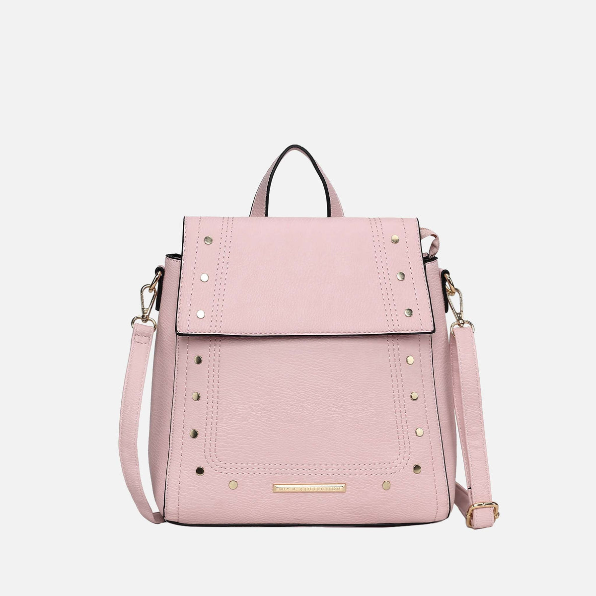 Elke Convertible Backpack Handbag in Navy view 7