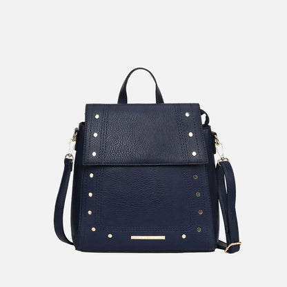 Elke Convertible Backpack Handbag in Pink view 9