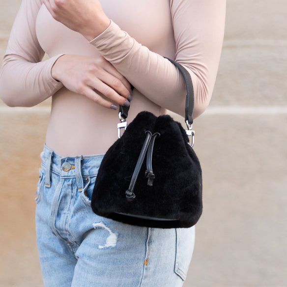 Elle Convertible Plush Top Handle Crossbody view 12 - Elle Soft Top Socks