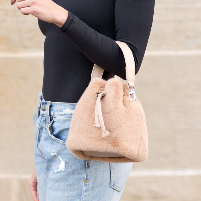 Elle Convertible Plush Top Handle Crossbody view 4 - Elle Soft Top Socks