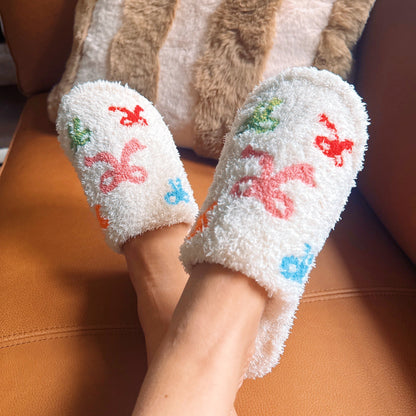 Ellisonyoung.com Bow Field Cozy Lounge Slipper in L/XL view 3 (piece)