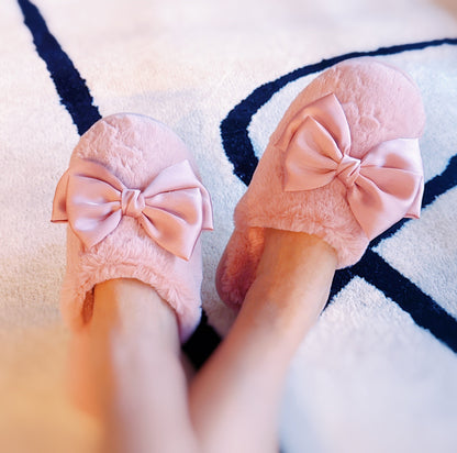 Ellisonyoung.com Satin Shine Fur Cozy Lounge Slippers view 7 (piece)