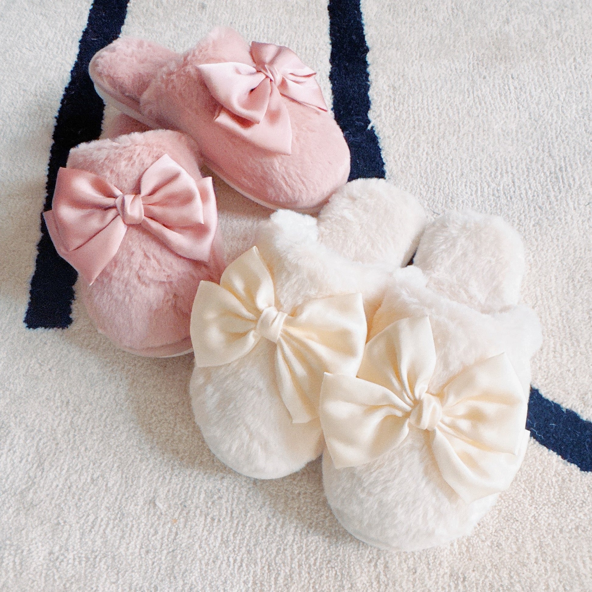 Ellisonyoung.com Satin Shine Fur Cozy Lounge Slippers view 8 (piece)