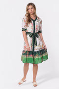 Elma Dress (ivory Green) XS (dress) - green dress, ivory green dress - shop at us.meeeshop