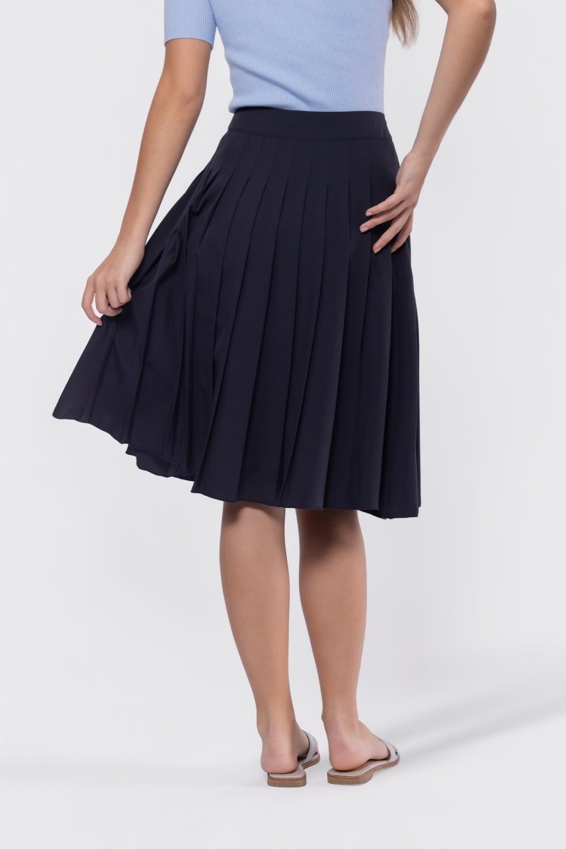 Ember Skirt 25" (navy) L view 4 (skirt) - navy skirt, ember navy skirt - shop at us.meeeshop