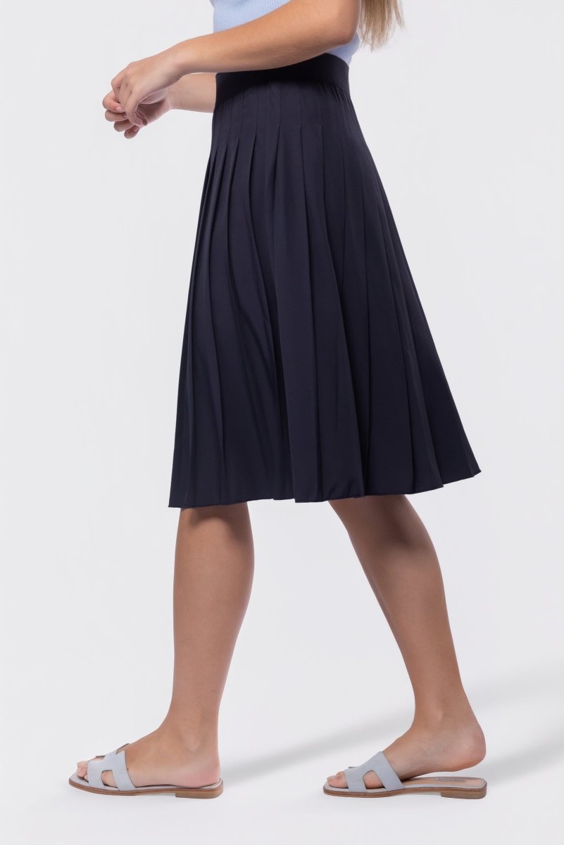 Ember Skirt 25" (navy) M view 3 (skirt) - navy skirt, ember navy skirt - shop at us.meeeshop