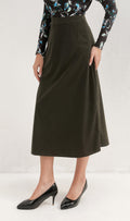 Emerald Corduroy Skirt XS (skirt) - emerald green corduroy skirt, can you wear a corduroy skirt in the  - shop at us.meeeshop