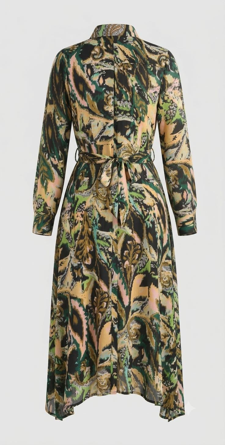 Emerald Mirage Midi Dress in M view 3 - Emerald Wear In Which Metal