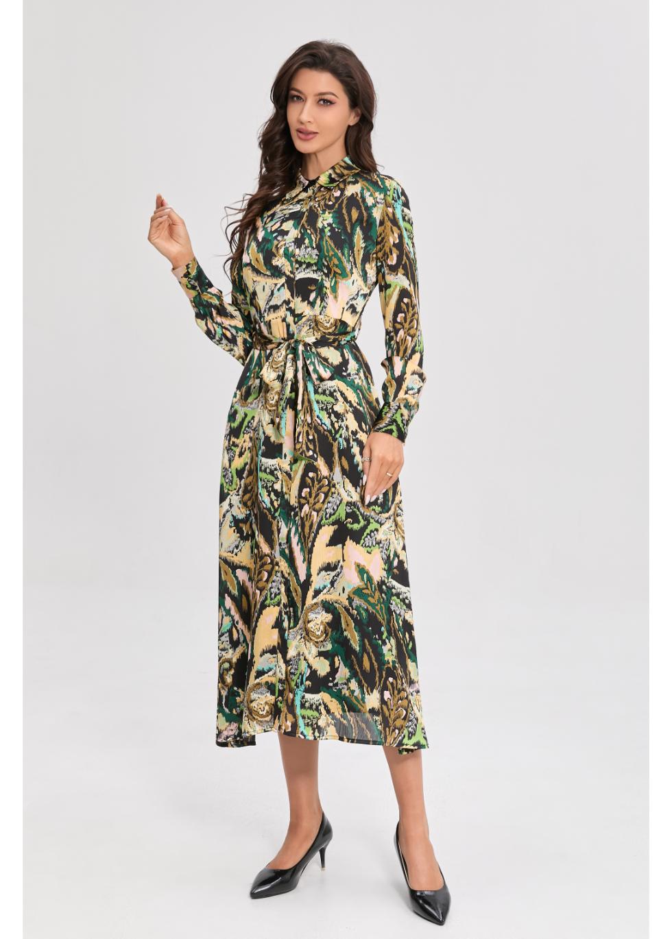 Emerald Mirage Midi Dress M view 3 (dress) - emerald wear in which metal, emerald and emerald value, em - shop at us.meeeshop