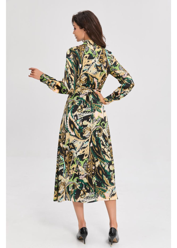 Emerald Mirage Midi Dress S view 2 (dress) - emerald wear in which metal, emerald and emerald value, em - shop at us.meeeshop