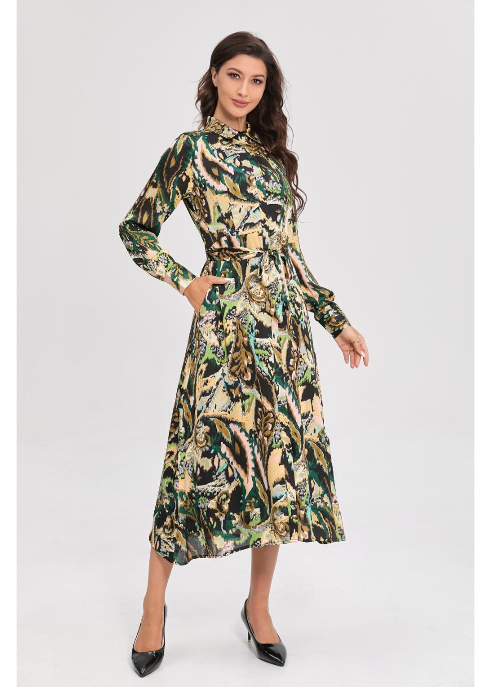 Emerald Mirage Midi Dress view 6 - Emerald Wear In Which Metal