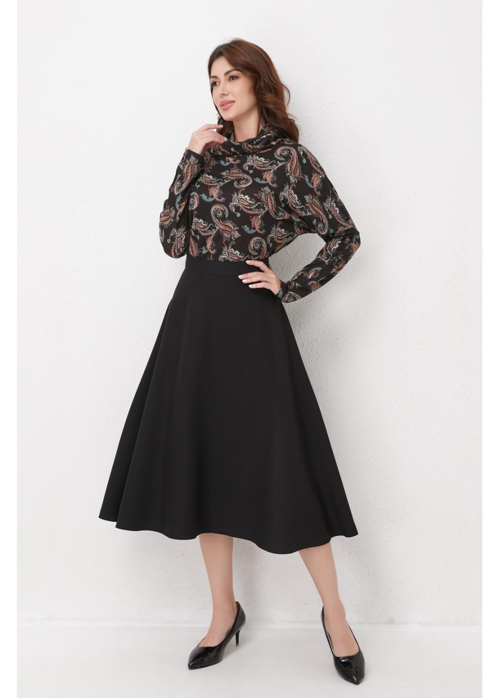 Emerald Paisley Knit Top view 7 - Fall Wardrobe Essential